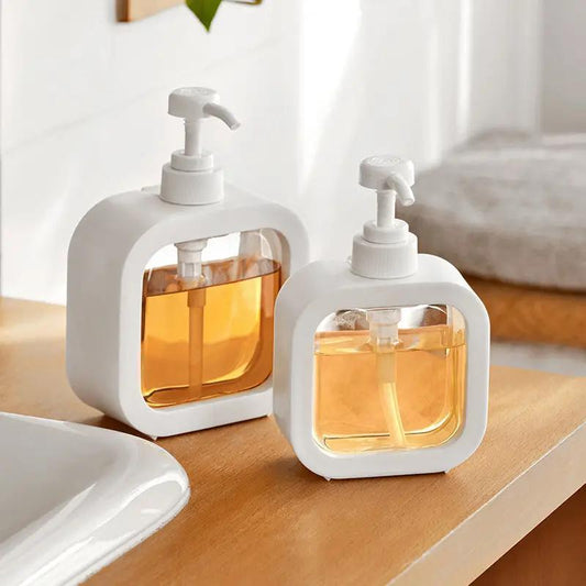 Empty Transparent Soap Dispenser, 2pcs/set Clear Hand Sanitizer Dispenser, Shower Gel Dispenser, Shampoo Dispenser Pump Bottle For Bathroom Kitchen