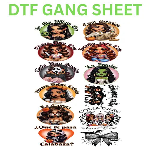 DTF Gang 22x60 Inch- Spooky Latinas