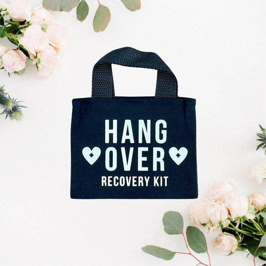 Complete Hangover Kit Mini Canvas bag | Bachelorette Party | Hangover Recovery Kit | Girls Night Kit | Wedding Favors