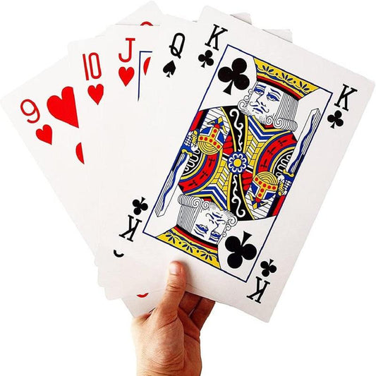 Jumbo Playing Card Pattern Card, 1 Count Large Poker Card, Party Decoration Card for Party, Festive & Party Supplies