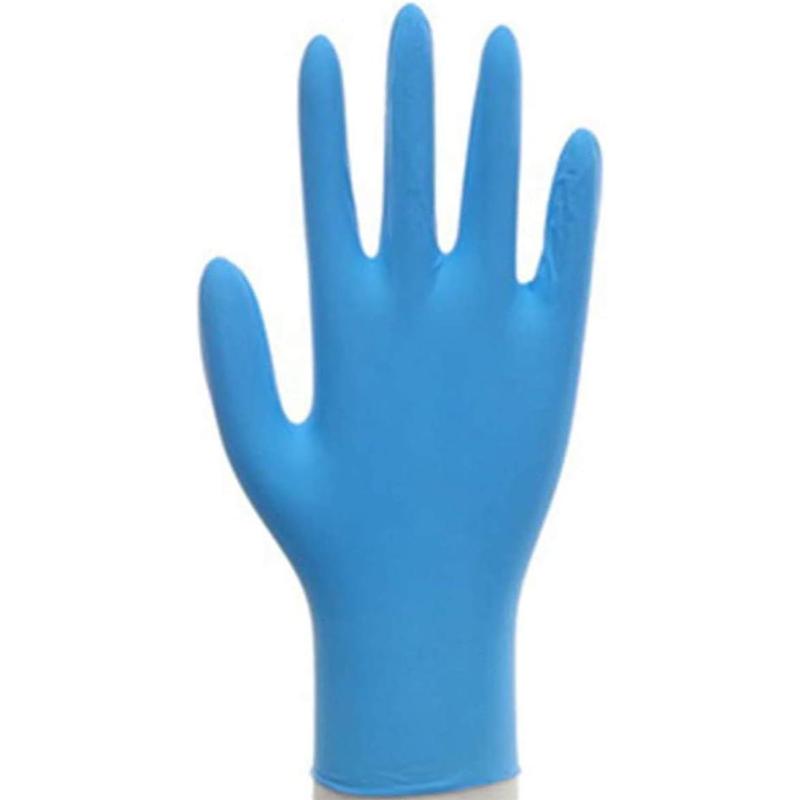 100PCS Gloves, Latex Free, Powder Free, Non-Sterile,Food Handling Use (Large, Blue #1)