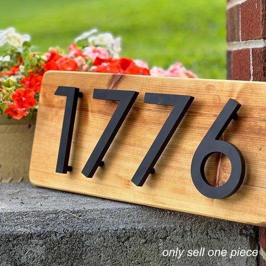 3D Floating Number Door Number, 1 Count Modern Address Sign, Outdoor Door Mailbox Decoration Number, Decorative Ornament, Room Decor, Home Decor, Halloween Decor