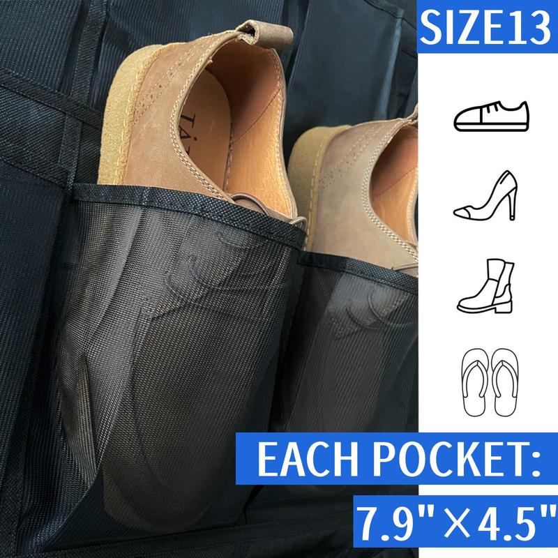 Shoe Storage Hanging Bag, 1 Count 35 Pockets Door Back Shoe Storage Organizer, Collapsible Shoe Organizer for Home Bedroom, Dorm Essentials, Room Accessories