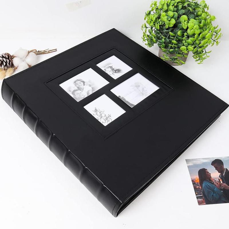 Photo Album, Large Capacity Leather Cover Photo Album, Wedding Family Photo Album, Home Decor Supplies