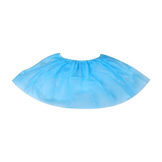 100pcs/pack Disposable Non Woven Fabric Shoe Cover, Indoor Dustproof Anti Slip Elastic Shoe Cover, Home Care Supplies