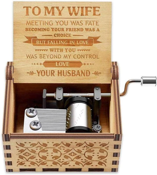 Music Box Gift for Wife - Romantic Birthday Valentine Day Anniversary Christmas