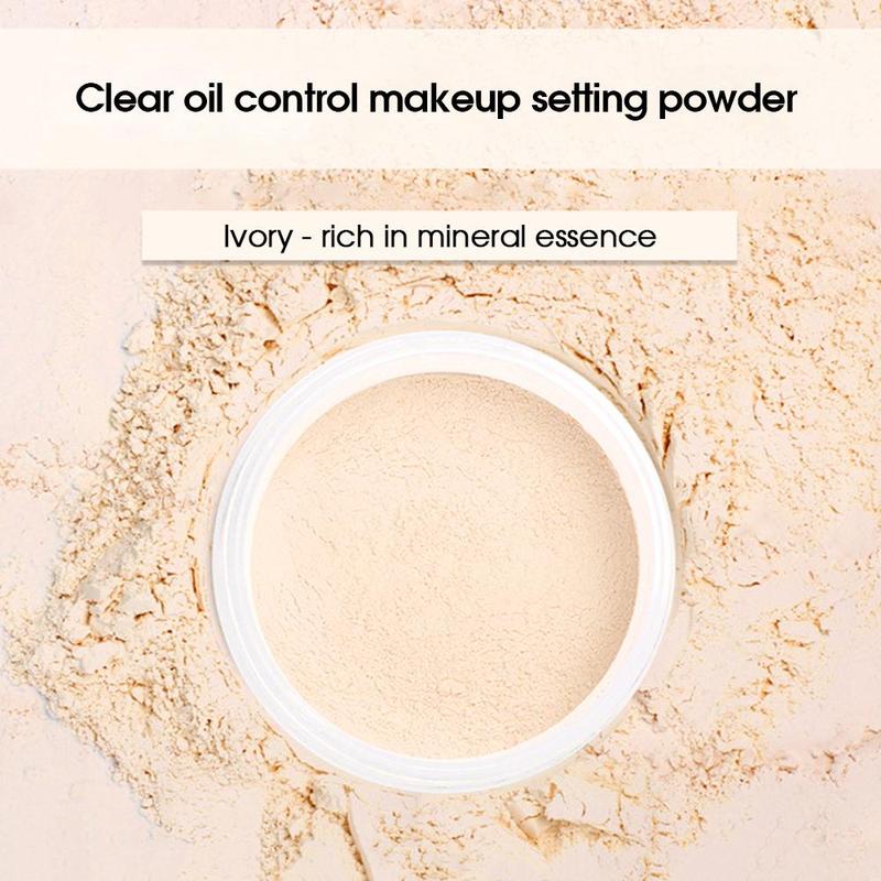 Long-lasting & Waterproof Loose Powders, 1 Count Cosmetic Products, Clear Oil Control Makeup Setting Powder, Facial Makeup Concealer Products for Daily Use