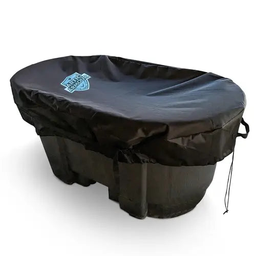 Homemell Arctic Armour 100 / 150 Gallon Oval Stock Tank Cover, Ice Bath Cold Plunge Tub Cover, Ice Water Trough Cover, Heavy Duty 600D Waterproof Rip Proof Ice Bath Cover