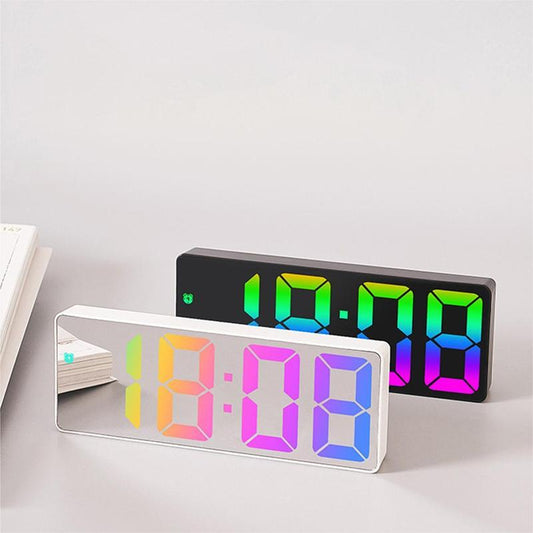 LED Electronic Clock, Creative Alarm Clock, 1 Count USB/Battery Powered Large Screen Clock, Home Decor for Bedroom, Living Room (Battery Not Included)