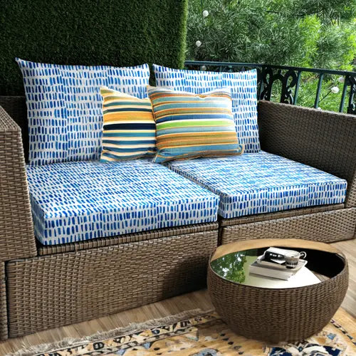 Blue Rain Outdoor Slipcovers, Compatible with IKEA Arholma Kuddarna