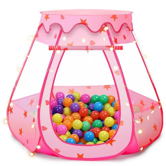 kids Ball Pit Toys for girls and boys Kids Play Tent with 50 Balls Birthday Gift Indoor Outdoor