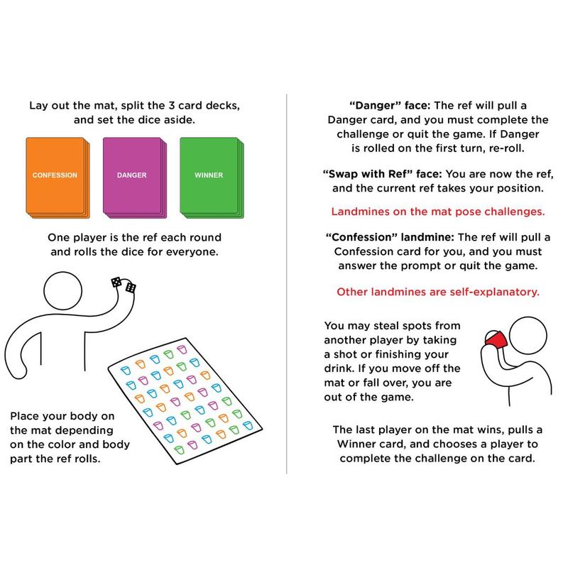 Do or Drink Intwisticated - Party Game with Twists and Tangles - Game with Play Mat, 150 Challenge Cards