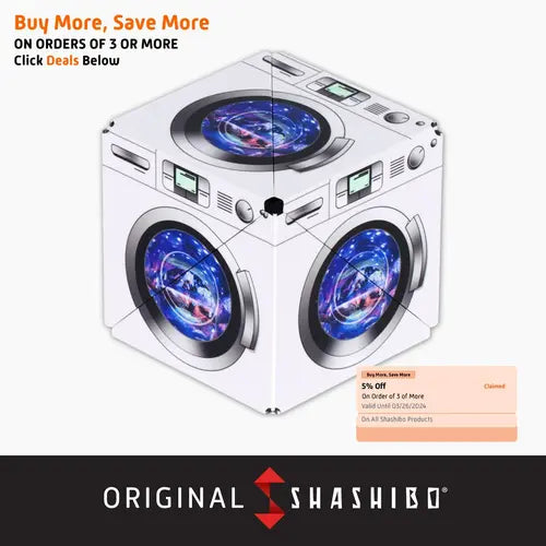 SHASHIBO Shape Shifting Box - Award-Winning, Patented Fidget Cube w/ 36 Rare Earth Magnets - Transforms Into Over 70 Shapes, Download Fun in Motion Toys Mobile App Meow Wolf Series