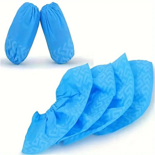 Disposable Shoe Cover, 100pcs Non-woven Fabric Waterproof Breathable Shoe Cover, Multipurpose Shoe Cover for Home, Office, Outdoor Adventure