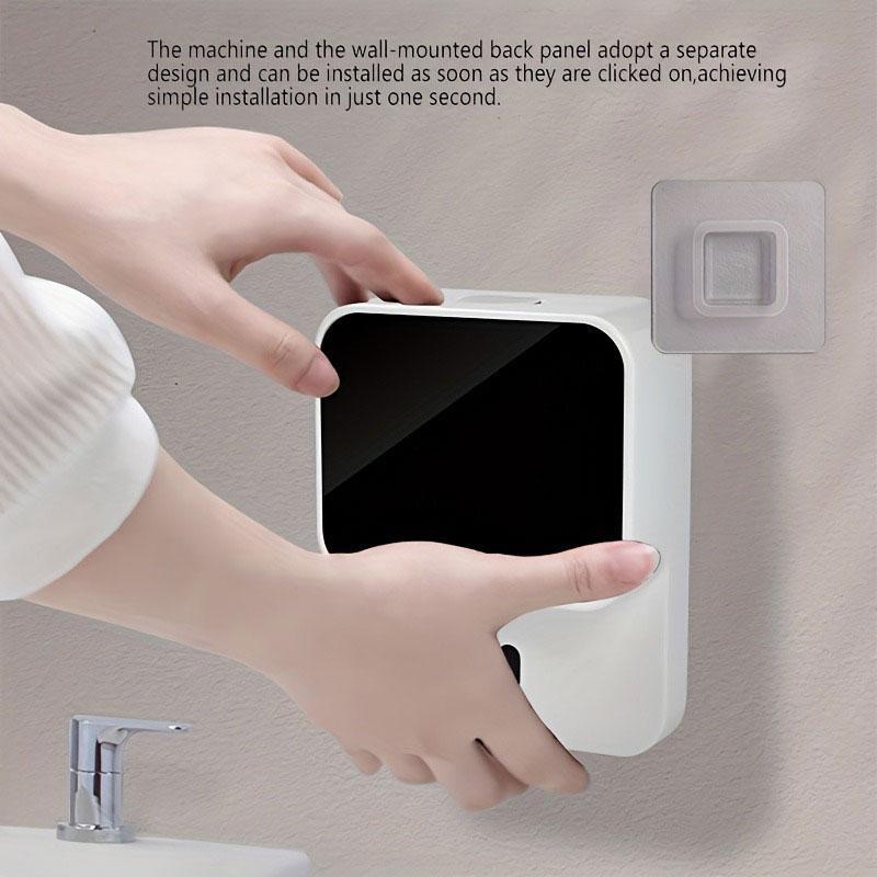 Automatic Sensor Soap Dispenser, USB Rechargeable Wall Mounted Digital Display Soap Dispenser, Contactless Hand Sanitizer Dispenser for Kitchen