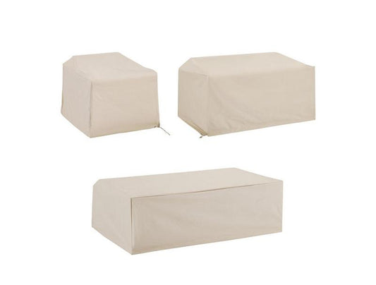 Outdoor Furniture Protection Set - Loveseat, Chair, & Coffee Table - Weatherproof and Durable