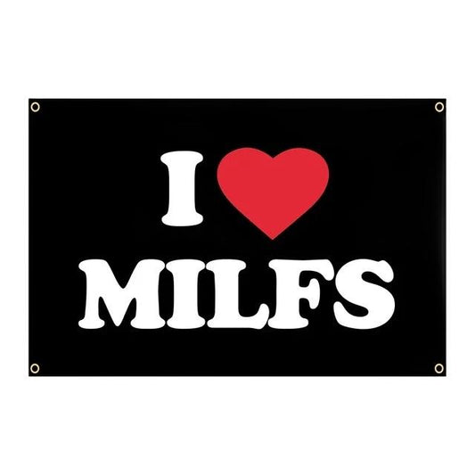 I LOVE MILFS FLAG tapestry 3x5 feet Interior decoration banner tapestry