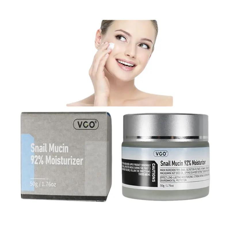 VGO Snail Mucin 92% Moisturizer Daily Face Gel Cream for Dry & Sensitive Skin, 50g / 1.76oz Cleanser Moisturizing Skincare-B Hydrating Gentle Skin Repair Comfort Moisture Hydrate Cleansing rapid wrinklerepair