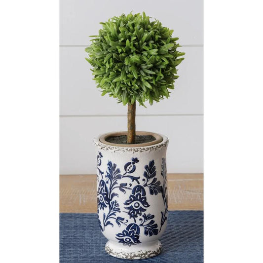 Mini Blue Floral Vase